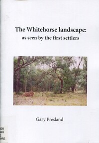 Book, The Whitehorse landscape as seen by the first settlers, 2011