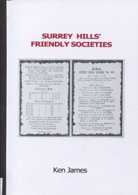 Book, Surrey Hills Friendly Societies, 2016