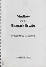 Book, Medlow and the Bismark Estate by Prof. Miles Lewis, 1990