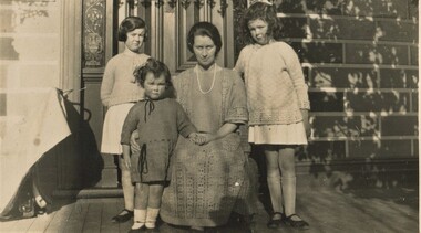 Photograph, Lily Mair and 3 daughters, c1924