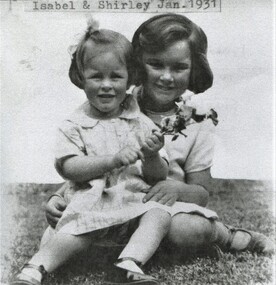 Digital image from a photocopy, Isabel and Shirley Mair, 1931, Original: c1931