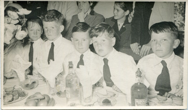 Digital photo, John Turnbull and John Garzoli, First Communion, 1951