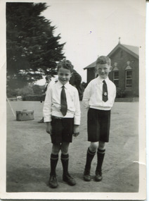 Digital photo, John Turnbull and Terry Ryan, First Communion, 1951