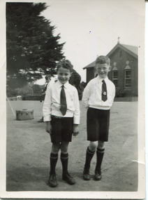 Digital photo, John Turnbull and Terry Ryan, First Communion, 1951, 1951