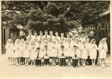 Digital photo, Our Holy Redeemer First Communion class, 1951
