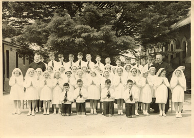 Digital photo, Our Holy Redeemer First Communion class, 1951, 1951