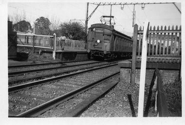 Digital photo, George L Coop, Surrey Hills railway station, October 1958, October 1958