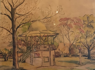 Watercolour Painting, The Rotunda in the Surrey Gardens,1966
