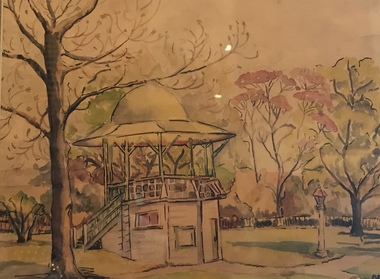 Watercolour Painting, The Rotunda in the Surrey Gardens,1966, 1966