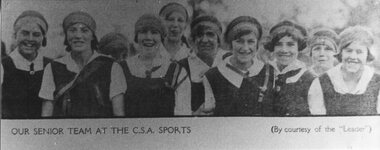 Work on paper - Photograph, Mont Albert Central School Senior Team, December 1927, 1927