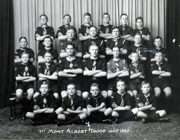 Photograph, 1st Mont Albert Scout Troop, 1932