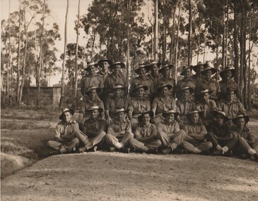 Work on paper - Photograph, The 2/1 Australian Field Butchery Platoon, Petrie, Queensland, 1945, 9 March 1945