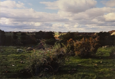 Photograph, Robert Pointon, Huntsman chemical plan in distance, 1989