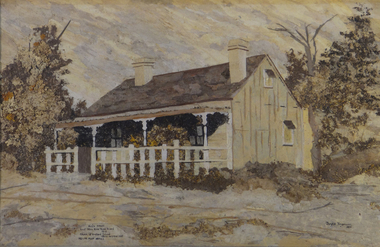 Bark Drawing, Ely's House, 1971