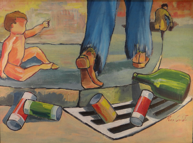 Painting, Roadside Drain