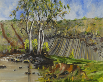 Painting, Organ Pipes, Keilor, 1977