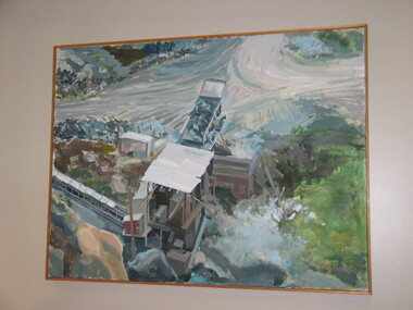 Painting, Gina Kuras, Quarry Scene, 1983