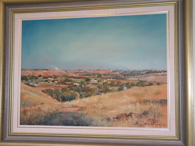 Painting, Harris Smith, Keilor landscape, Oil on Board, 1988