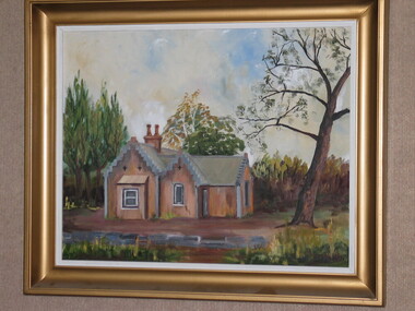 Painting, F Disch, Gatehouse, Keilor, 24/11/1976