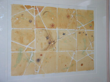 Screenprint, Chistine Dennis, Pattern Piece, 1985