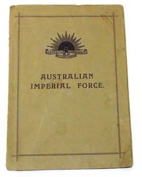 Folder with Rising Sun badge on cover