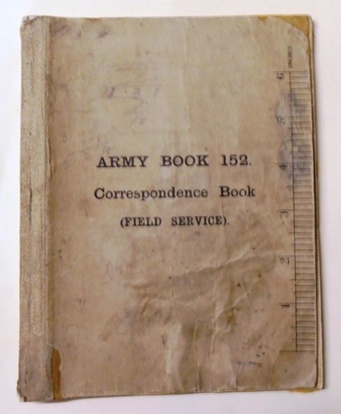 Book - Field Notebook, Army Book 152 / Correspondence Book