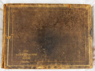 Photograph album, The Eighth Light Horse Book, 1920 circa