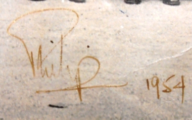 Signature and date on photograph.