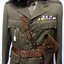 Soldier's uniform and hat with plumes