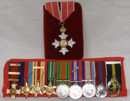 Large set of army medals and awards.