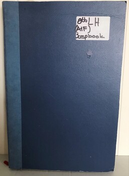 Book containing names and cards