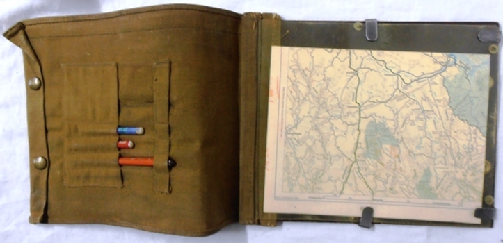 Case opened to show map and pencils