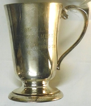 Sliver mug with engraving on side
