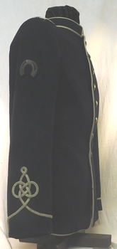 soldiers uniform with brass buttons