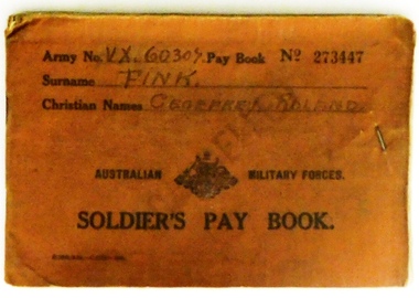 Small booklet for official purpose WWII.