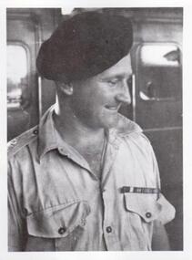 Soldier in uniform with service ribbons