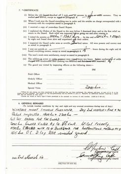 Page 3 of three page official document filled in in ink
