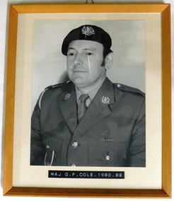 Framed photograph of army officer