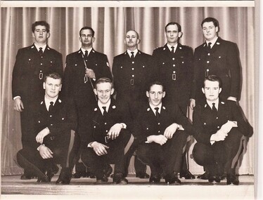 Group of soldiers in formal uniform