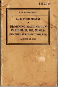 Booklet published by the army
