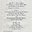 Invitation card for celebratory dinner.