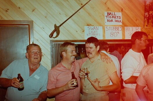 Soldiers relaxing in regimental mess