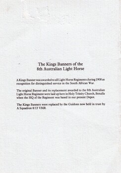 Page from an order of service.