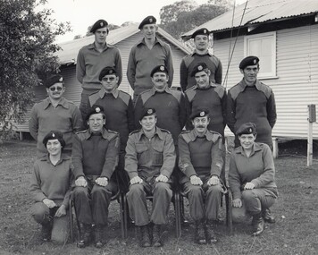 Group of soldiers in rows.