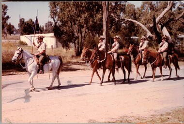 Light Horse section preparing for parade