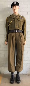 Soldier in uniform and beret