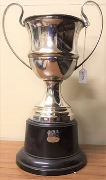 Silver cup on Bakelite base