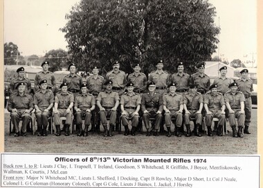 Two rows of army officers posed for photograph