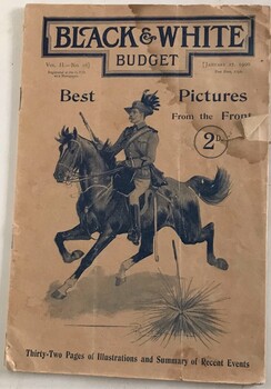 Magazine with horseman on cover