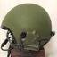 Round helmet with wires on side